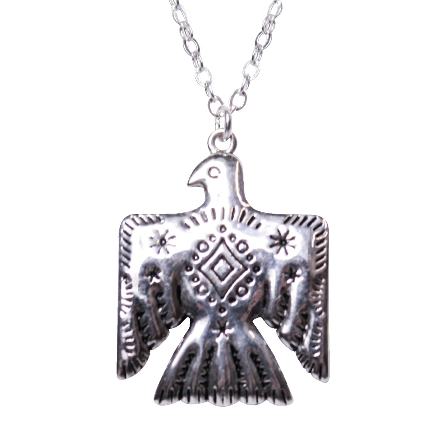 WESTERN 925 STERLING SILVER THUNDERBIRD NECKLACE