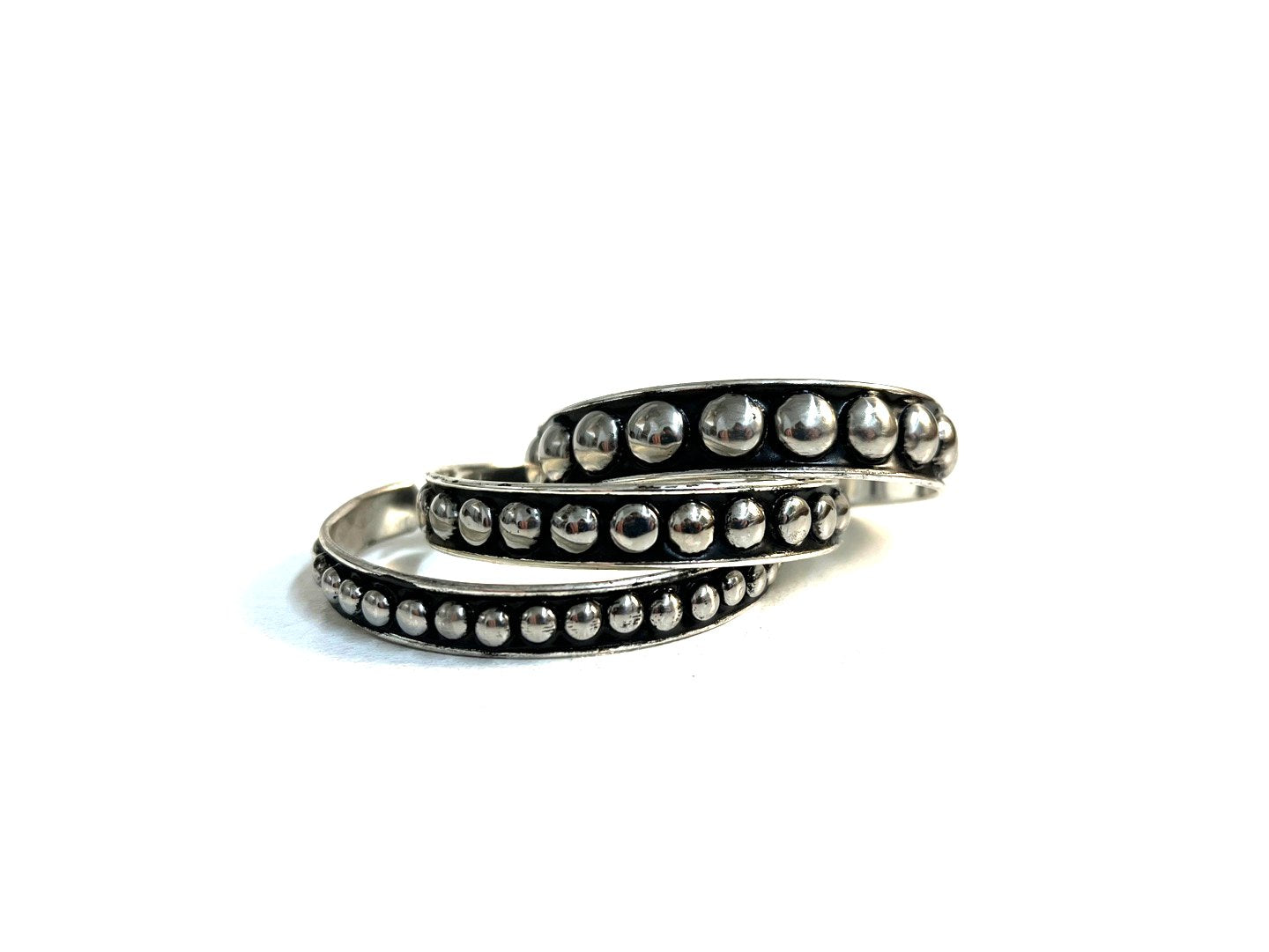 WESTERN BUBBLE METAL CUFF BRACELET