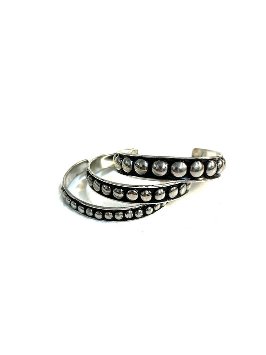 WESTERN BUBBLE METAL CUFF BRACELET