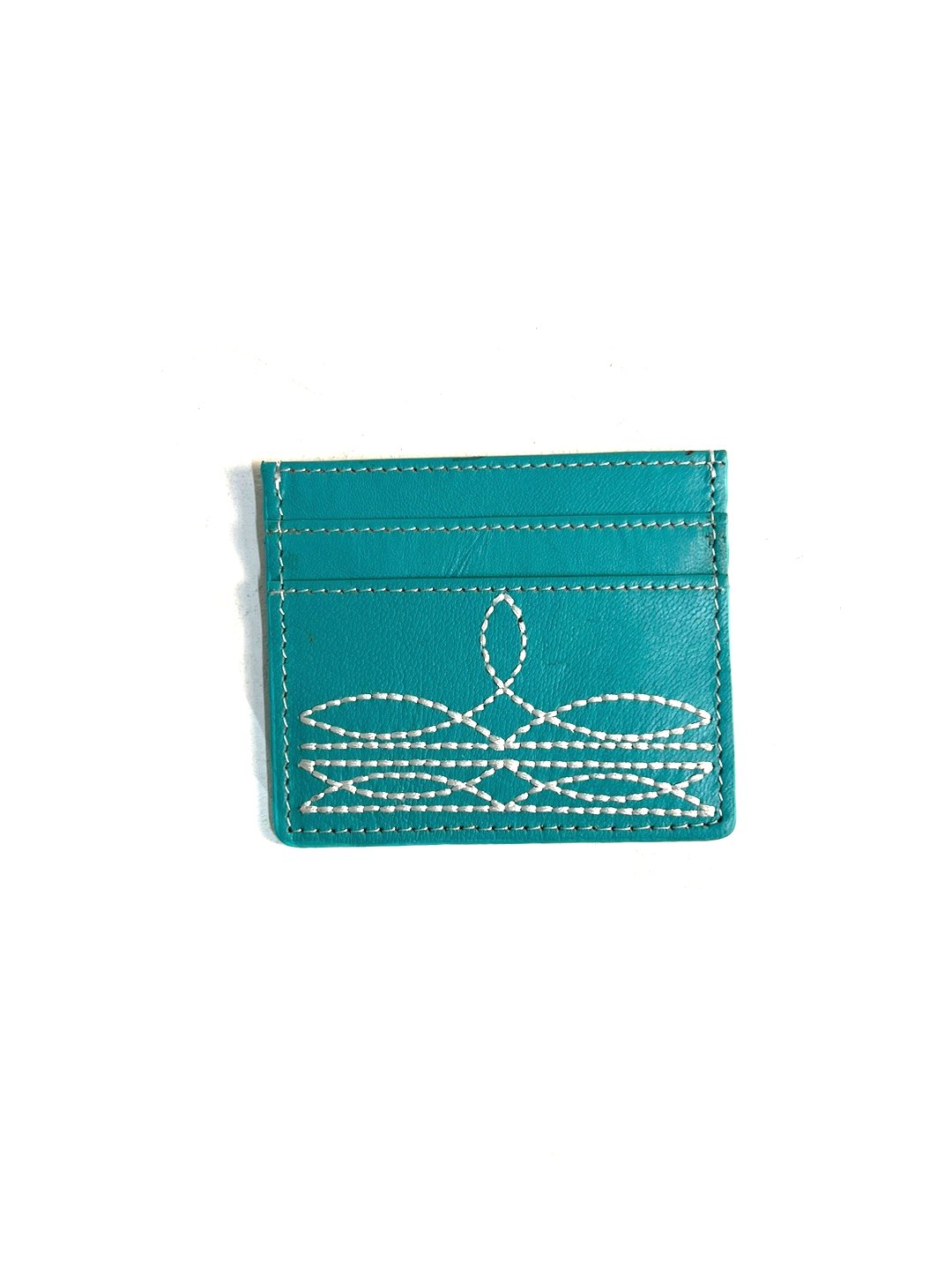 WESTERN GENUINE LETHER BOOT STITCH CARD HOLDER