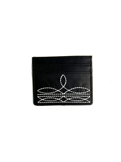 WESTERN GENUINE LETHER BOOT STITCH CARD HOLDER