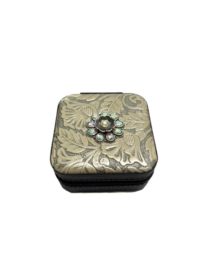 Western Pattern Flower Concho Jewelry Box