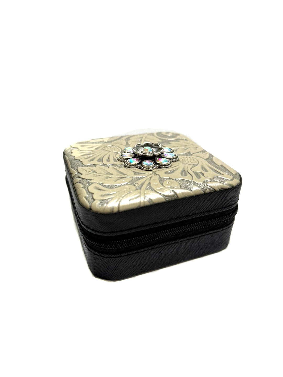 Western Pattern Flower Concho Jewelry Box