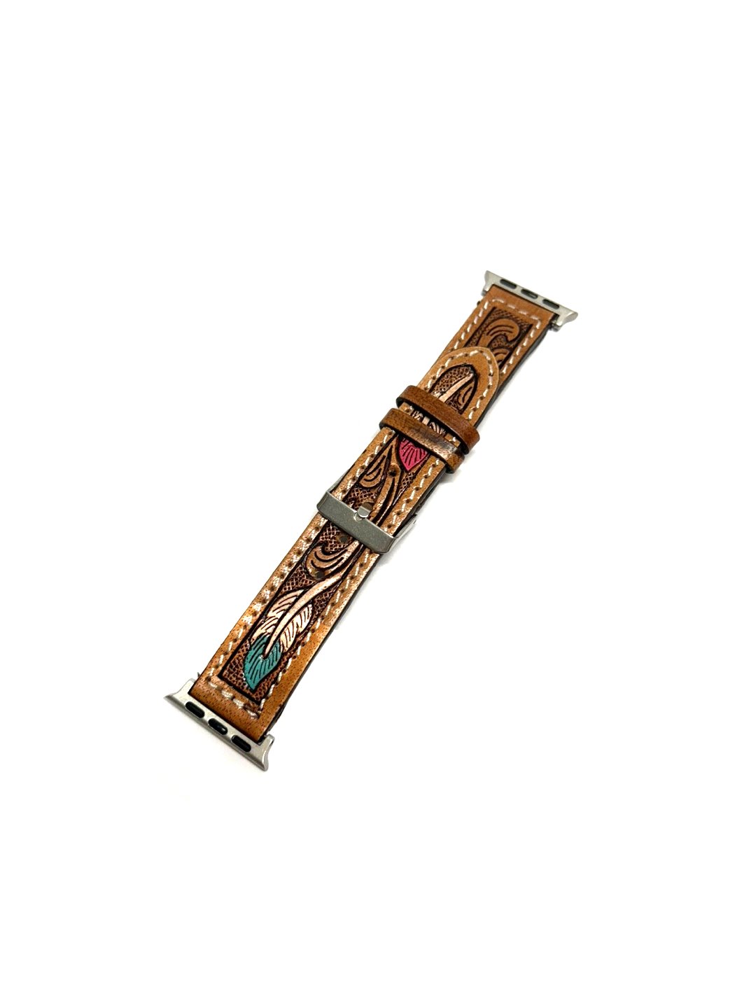 Western Hand Tooled Apple Watchband