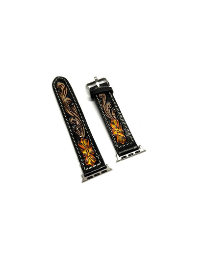 Western Hand Tooled Apple Watchband