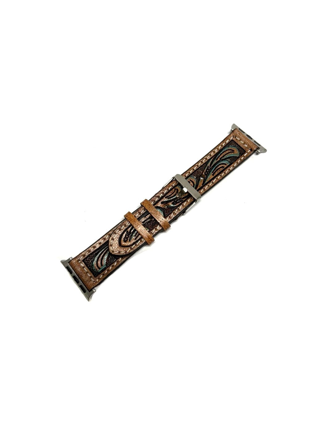 Western Hand Tooled Apple Watchband