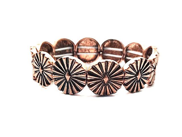 Western Concho Stretch Bracelet