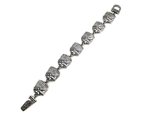 Western Indian Chief Magnetic Bracelet