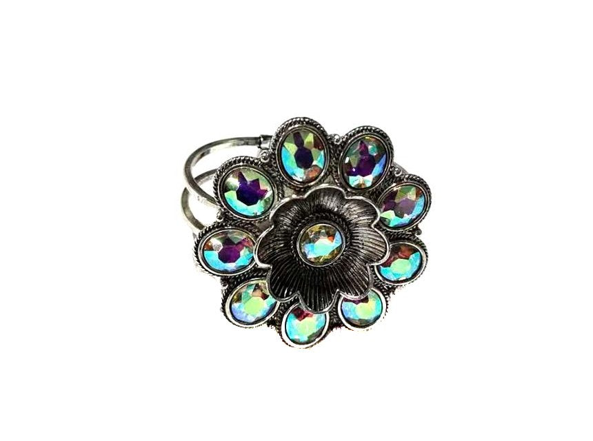 Western Flower Concho Cuff Bracelet