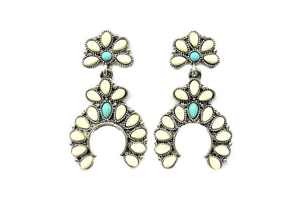 Western Squash Blossom Earrings