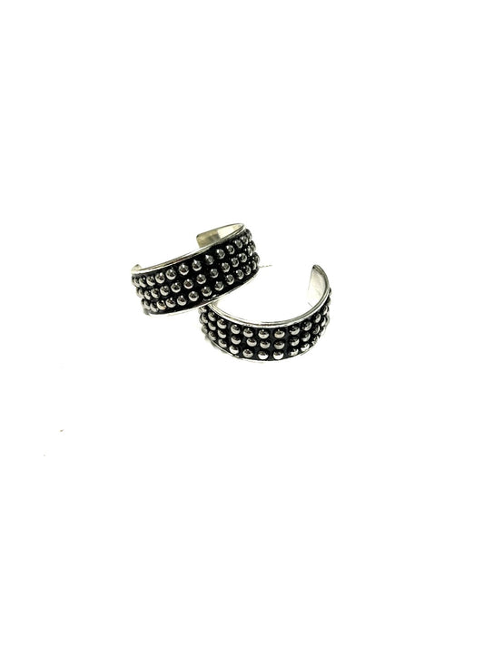 Western Tiny Bubble Textured Hoop Earrings