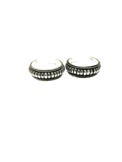 Western Bubble Textured Hoop Earrings