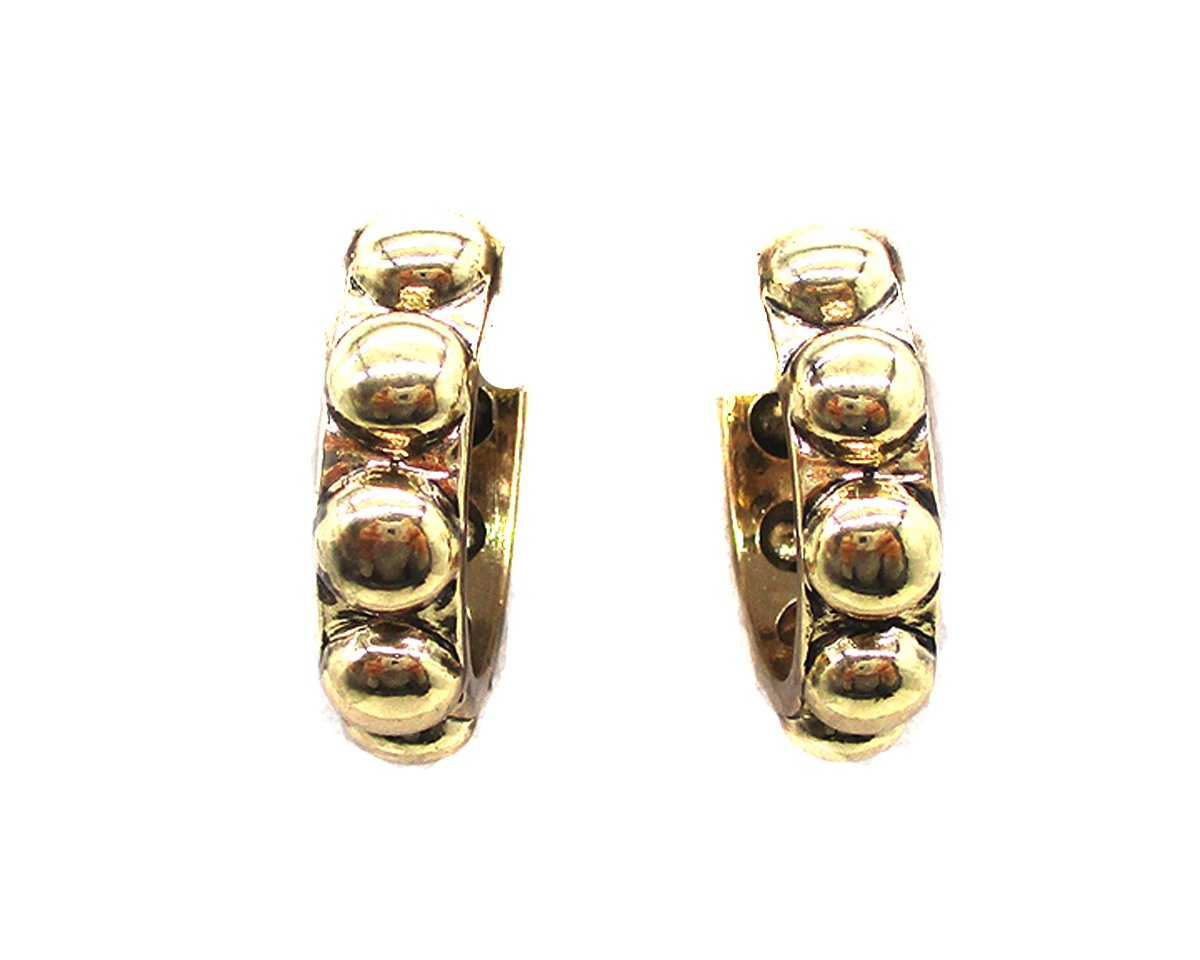 Western Small Bubble Hoop Earrings