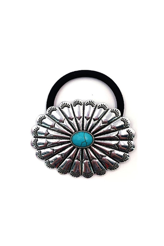 WESTERN CONCHO DESIGN HAIR TIE