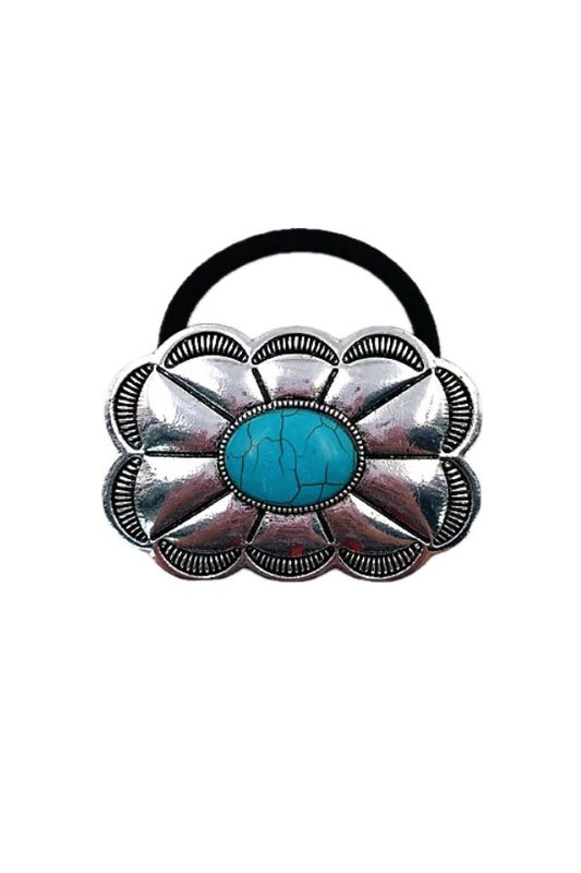 WESTERN CONCHO DESIGN HAIR TIE