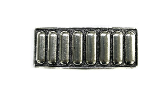 Western Bubble Metal Plate Hair Barrette