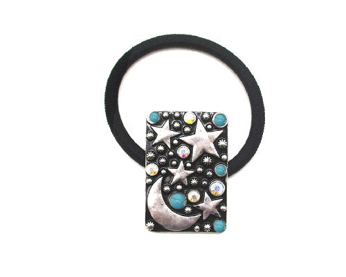 Western Moon and Star Hair Tie