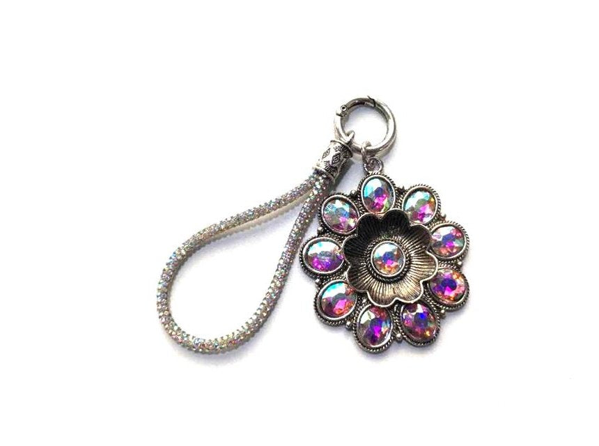 Western Flower Concho Keychain