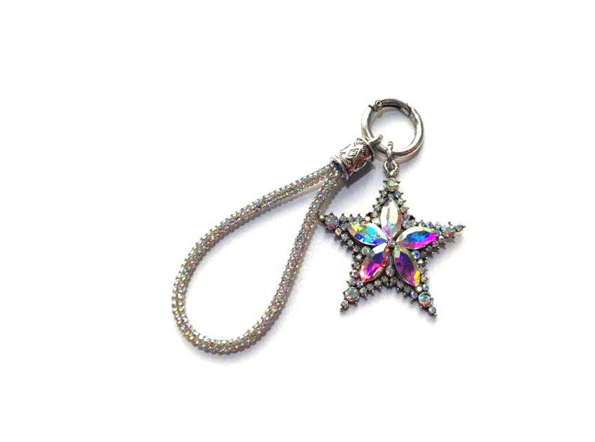 Western Crystal Star Keychain