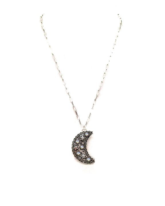 WESTERN MOON AND STAR NECKLACE