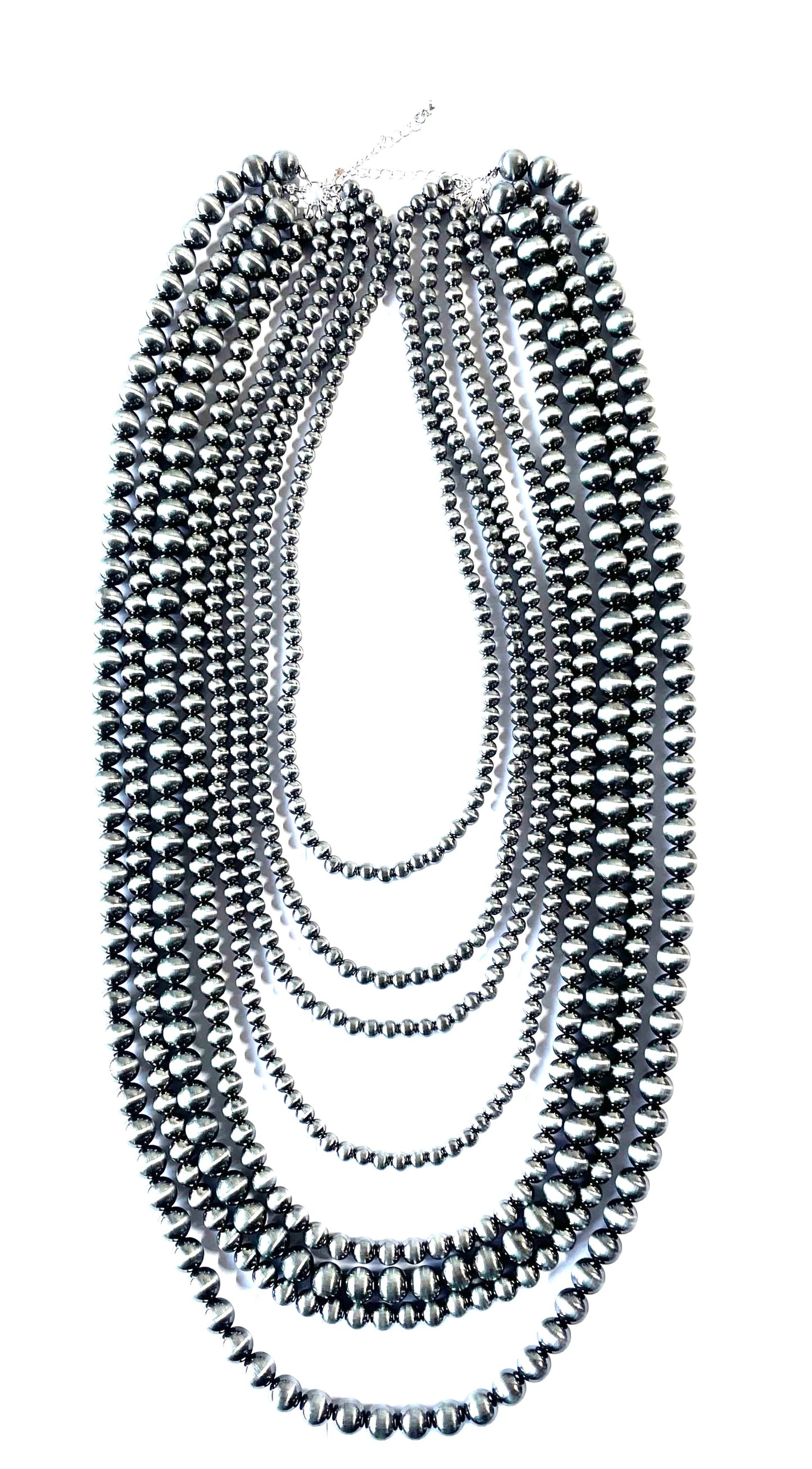 Western 8 Layered Navajo Pearl Necklace