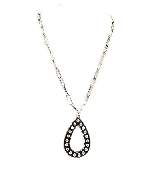 Western Bubble Teardrop Necklace