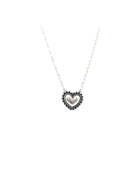 WESTERN BUBBLE HEART NECKLACE