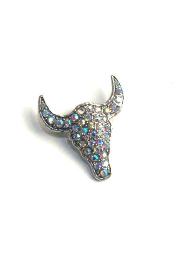 WESTERN STEERHEAD AB STONE HAT PIN