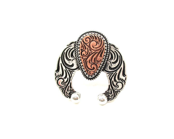 Western Squash Blossom Cuff Ring