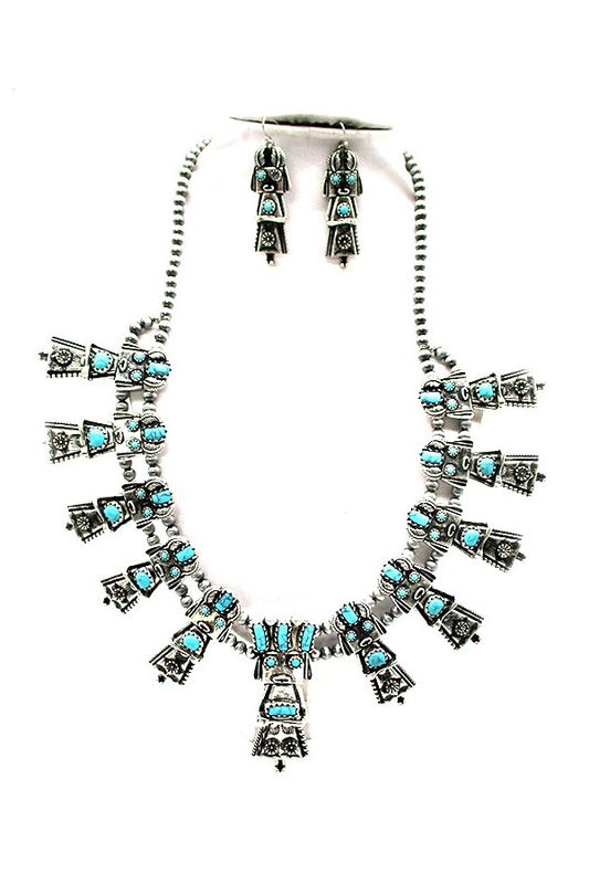 WESTERN INDIAN DESIGN NECKLACE SET