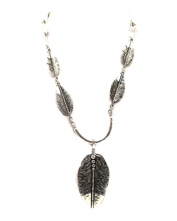 Western Feather Necklace Set