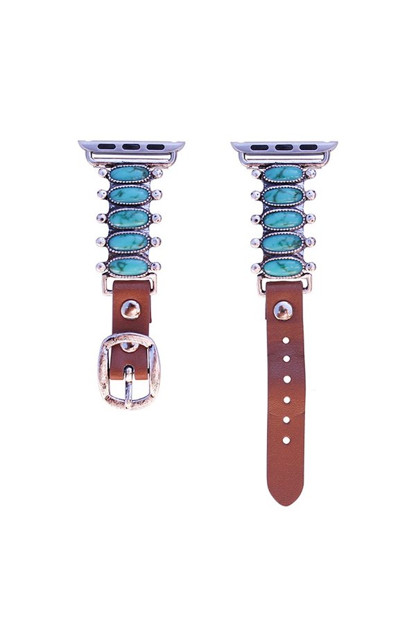 WESTERN TURQUOISE APPLE WATCH BAND