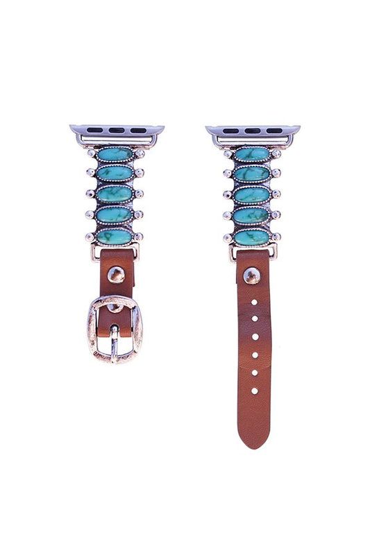 WESTERN TURQUOISE APPLE WATCH BAND