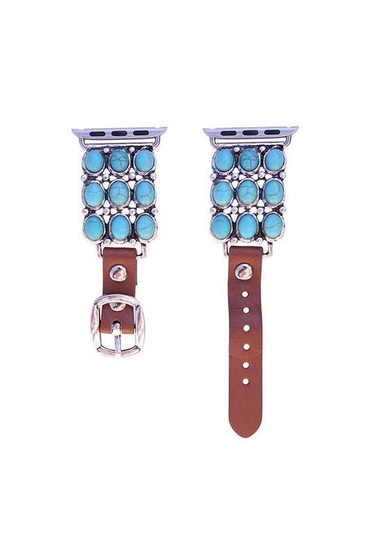 WESTERN TURQUOISE APPLE WATCH BAND