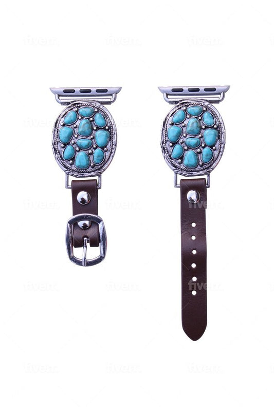 WESTERN TURQUOISE APPLE WATCH BAND