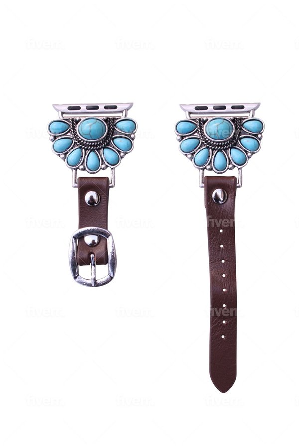 WESTERN TURQUOISE CONCHO APPLE WATCH BAND