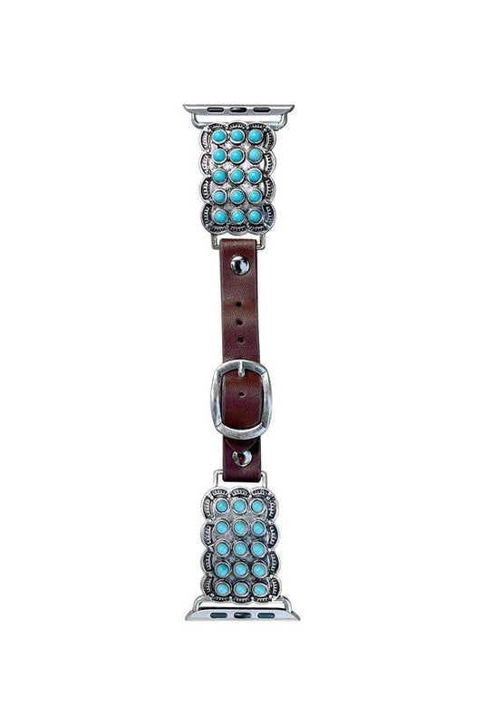 WESTERN TURQUOISE STONE APPLE WATCH BAND