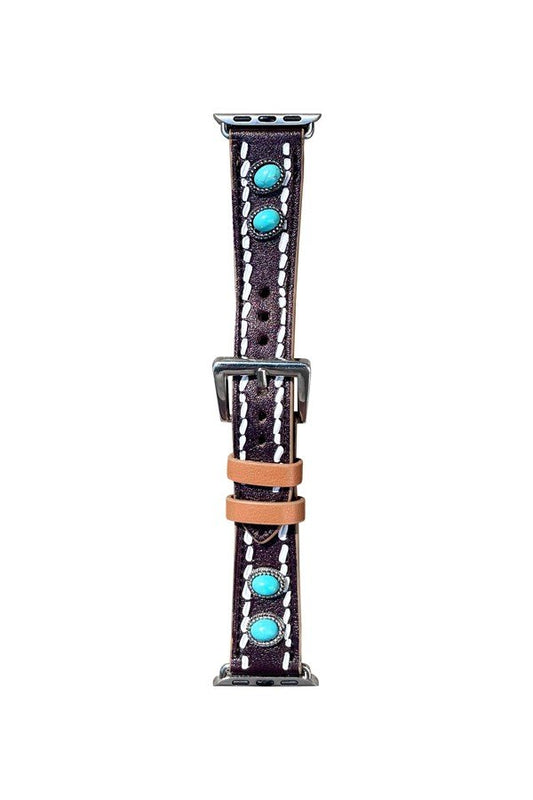 WESTERN DESIGN TURQUOISE APPLE WATCH BAND