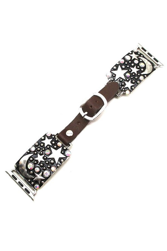 WESTERN SUN AND MOON DESIGN APPLE WATCH BAND