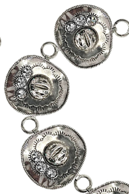 WESTERN COWBOY HAT CHAIN BELT - L